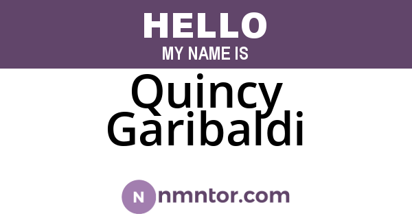 Quincy Garibaldi