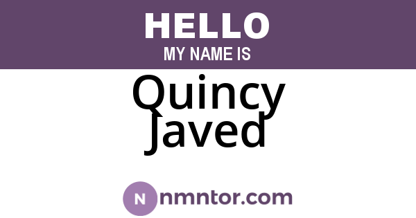 Quincy Javed