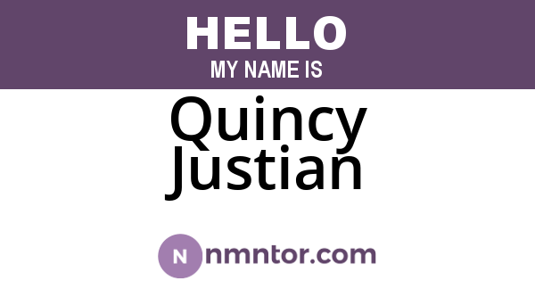 Quincy Justian