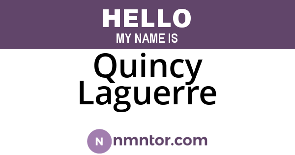 Quincy Laguerre