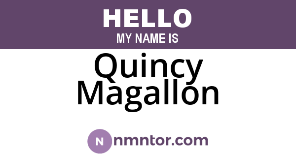 Quincy Magallon