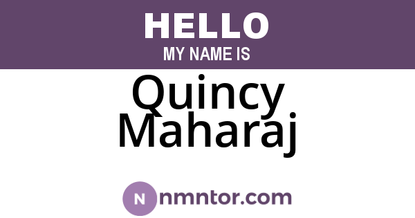 Quincy Maharaj