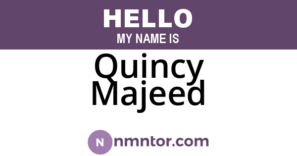 Quincy Majeed