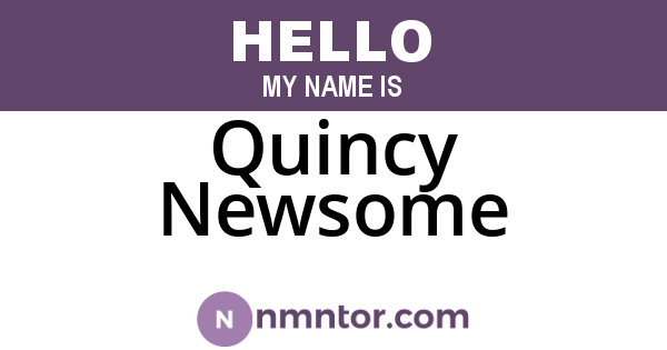Quincy Newsome