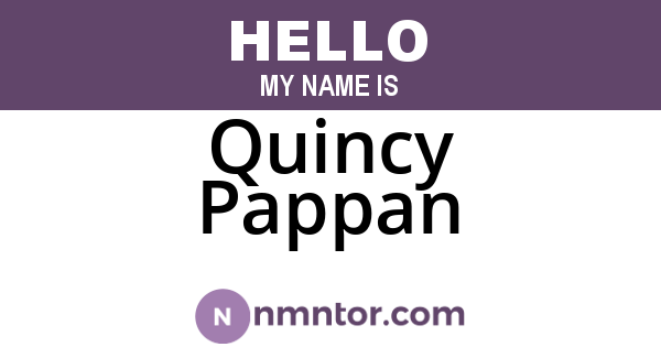 Quincy Pappan