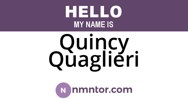 Quincy Quaglieri