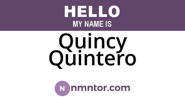 Quincy Quintero