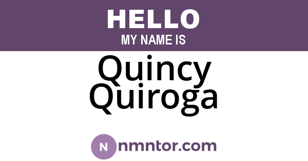 Quincy Quiroga