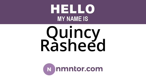 Quincy Rasheed