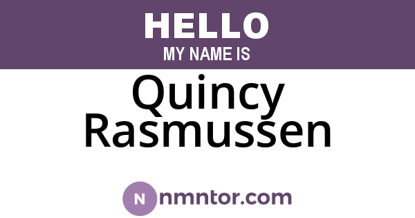 Quincy Rasmussen