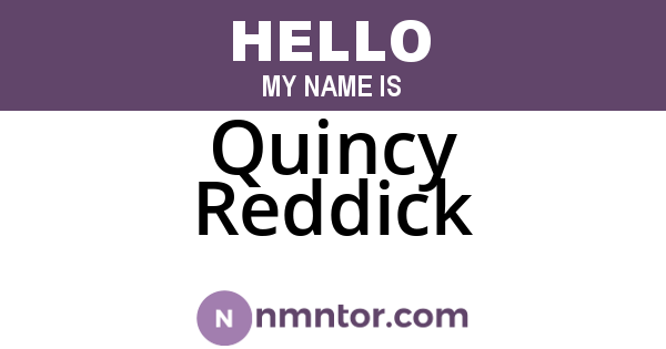 Quincy Reddick