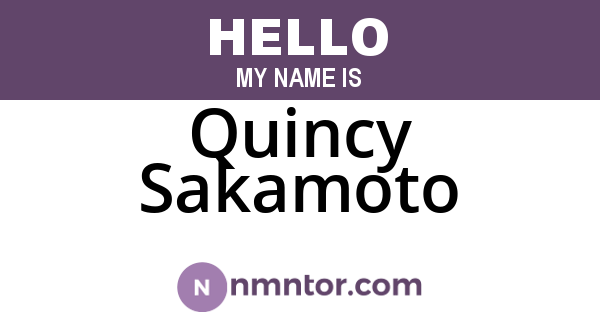 Quincy Sakamoto