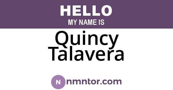 Quincy Talavera