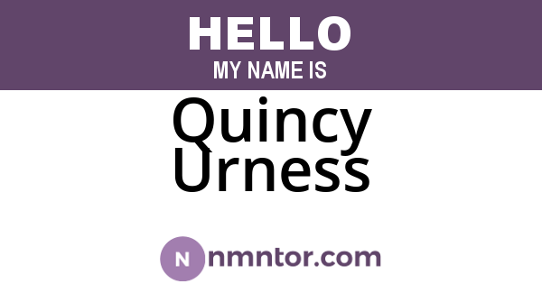 Quincy Urness