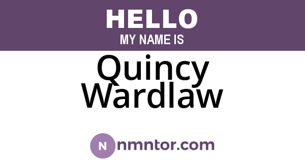 Quincy Wardlaw