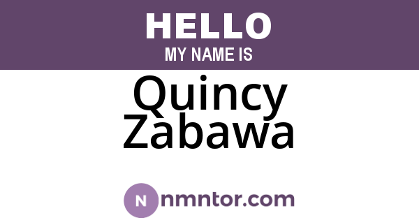 Quincy Zabawa