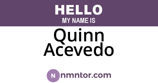 Quinn Acevedo