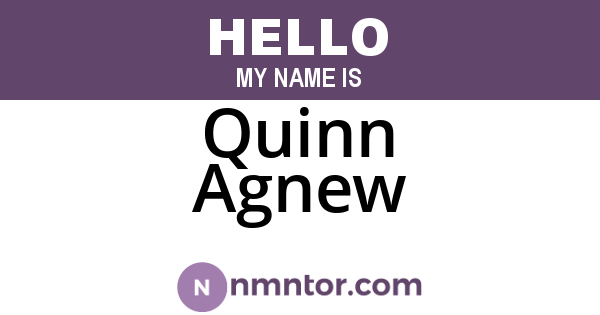 Quinn Agnew