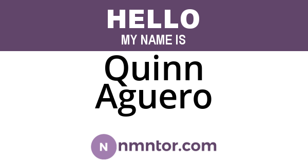 Quinn Aguero