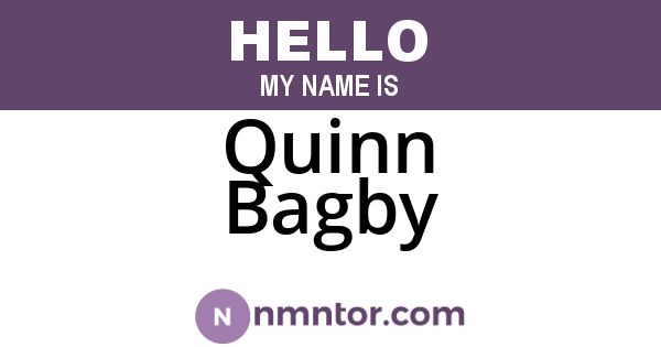 Quinn Bagby