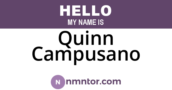 Quinn Campusano