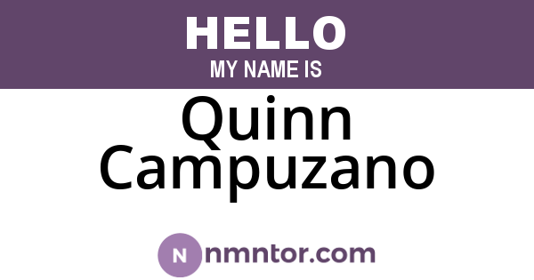 Quinn Campuzano