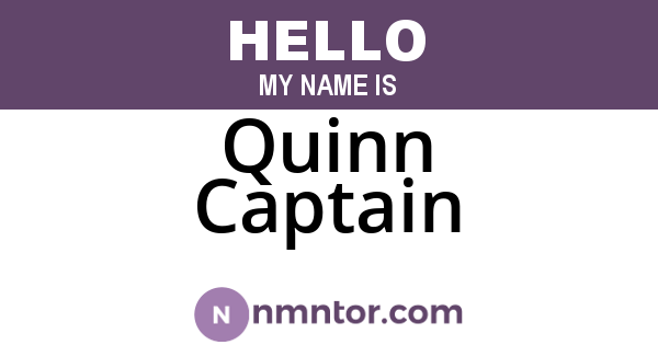 Quinn Captain
