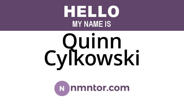 Quinn Cylkowski