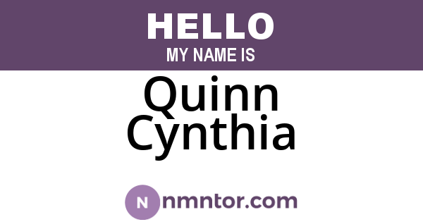 Quinn Cynthia