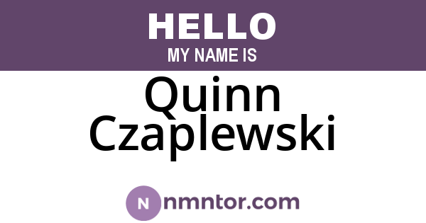 Quinn Czaplewski