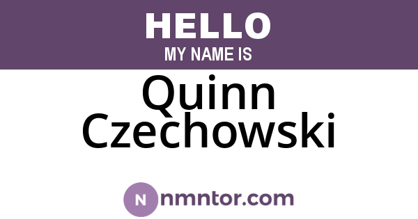Quinn Czechowski