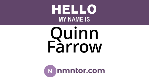 Quinn Farrow