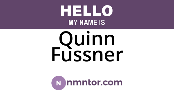 Quinn Fussner