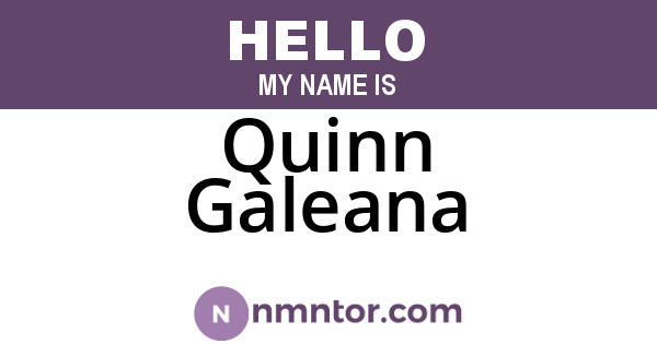 Quinn Galeana