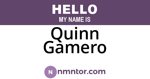 Quinn Gamero