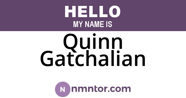 Quinn Gatchalian