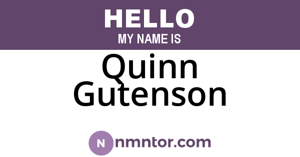 Quinn Gutenson