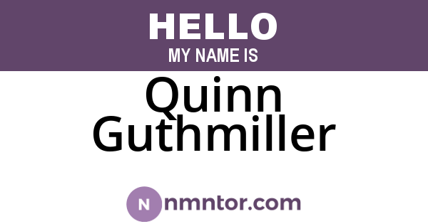 Quinn Guthmiller