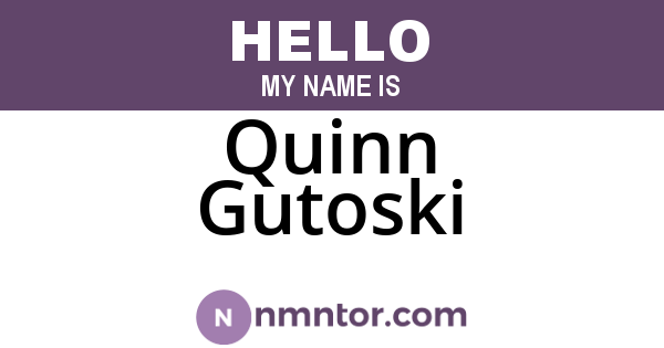 Quinn Gutoski