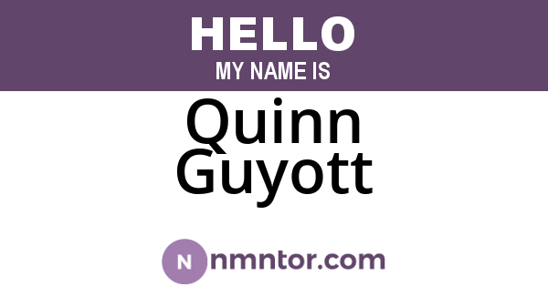 Quinn Guyott