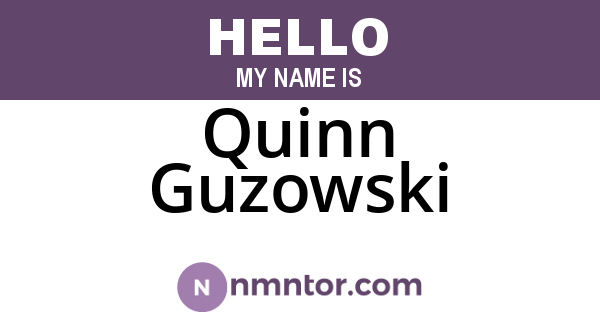 Quinn Guzowski