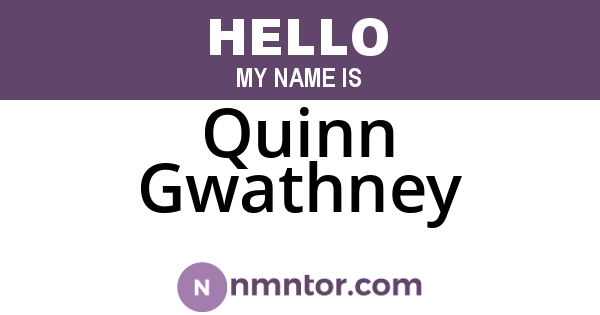 Quinn Gwathney