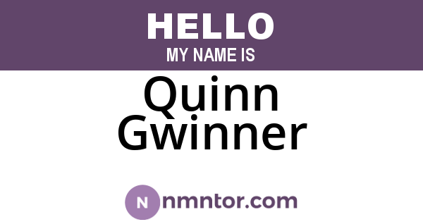 Quinn Gwinner