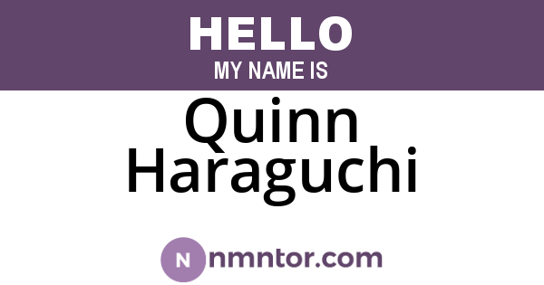 Quinn Haraguchi