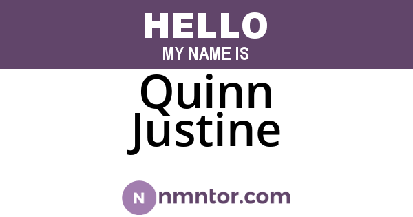 Quinn Justine