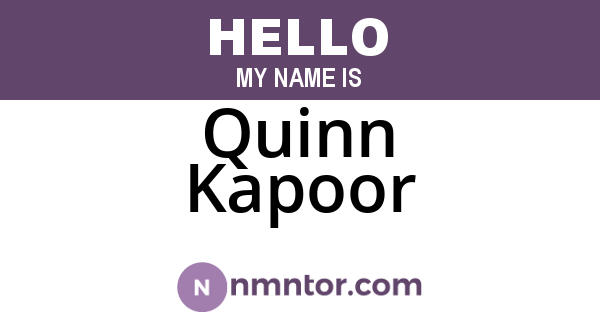 Quinn Kapoor