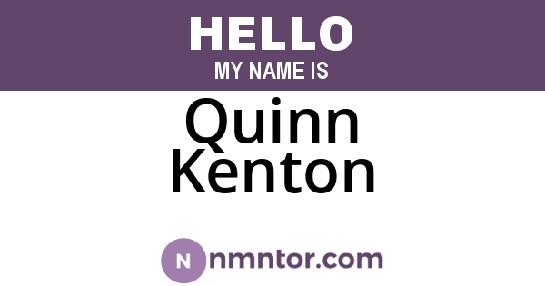 Quinn Kenton