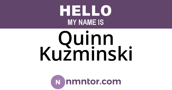 Quinn Kuzminski