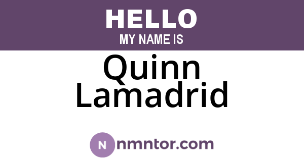 Quinn Lamadrid