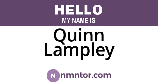 Quinn Lampley